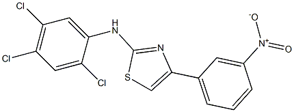 N2-(2,4,5-trichlorophenyl)-4-(3-nitrophenyl)-1,3-thiazol-2-amine Struktur