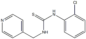 N-(2-chlorophenyl)-N'-(4-pyridylmethyl)thiourea Struktur