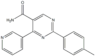 2-(4-methylphenyl)-4-(3-pyridinyl)-5-pyrimidinecarboxamide Struktur