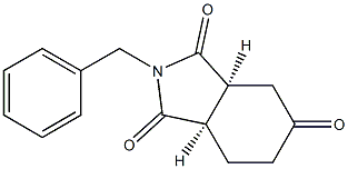 (3aS,7aR)-2-benzyltetrahydro-1H-isoindole-1,3,5(2H,4H)-trione Struktur