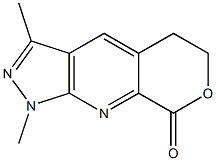 1,3-dimethyl-5,6-dihydropyrano[3,4-b]pyrazolo[4,3-e]pyridin-8(1H)-one Struktur