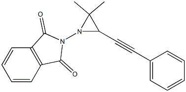 2-[2,2-dimethyl-3-(2-phenylethynyl)-1-aziranyl]-1H-isoindole-1,3(2H)-dione Struktur