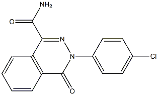 3-(4-chlorophenyl)-4-oxo-3,4-dihydrophthalazine-1-carboxamide Struktur