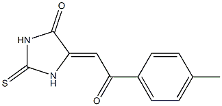 5-[2-(4-methylphenyl)-2-oxoethylidene]-2-thioxoimidazolidin-4-one Struktur