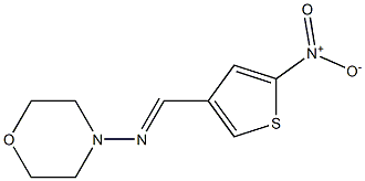 N4-[(5-nitro-3-thienyl)methylidene]morpholin-4-amine Struktur