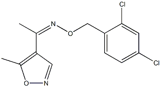 1-(5-methyl-4-isoxazolyl)-1-ethanone O-(2,4-dichlorobenzyl)oxime Struktur