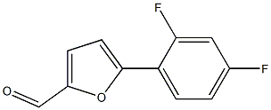 5-(2,4-Difluorophenyl)furan-2-carboxaldehyde Struktur