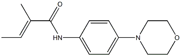 N1-(4-morpholinophenyl)-2-methylbut-2-enamide Struktur