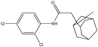 N-(2,4-dichlorophenyl)-2-(2-methyl-2-adamantyl)acetamide Struktur