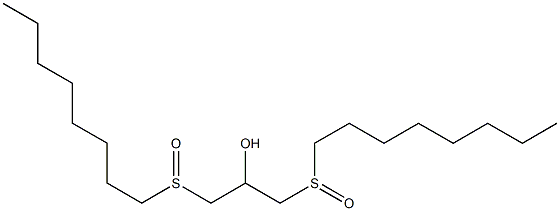 1,3-bis(octylsulfinyl)-2-propanol Struktur