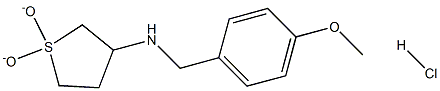 N-(1,1-dioxidotetrahydrothien-3-yl)-N-(4-methoxybenzyl)amine hydrochloride Struktur