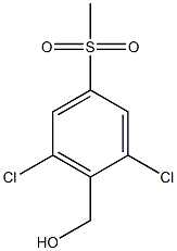 (2,6-dichloro-4-(methylsulfonyl)phenyl)methanol Struktur