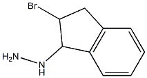 (2-bromo-2,3-dihydro-1H-inden-1-yl)hydrazine Struktur