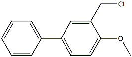 (2-methoxy(5-phenyl)phenyl)methylchloride Struktur