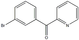 (3-bromophenyl)(pyridin-2-yl)methanone Struktur