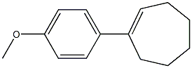 (E)-1-(4-methoxyphenyl)cyclohept-1-ene Struktur