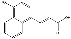 (E)-3-(1-hydroxynaphthalen-4-yl)acrylic acid Struktur