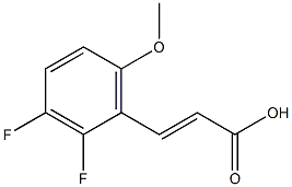 (E)-3-(2,3-difluoro-6-methoxyphenyl)acrylic acid Struktur