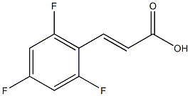 (E)-3-(2,4,6-trifluorophenyl)acrylic acid Struktur