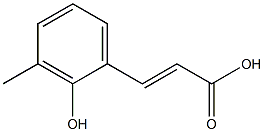 (E)-3-(2-hydroxy-3-methylphenyl)acrylic acid Struktur