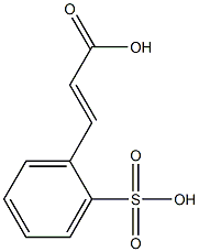 (E)-3-(2-sulfophenyl)acrylic acid Struktur