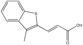 (E)-3-(3-methylbenzo[b]thiophen-2-yl)acrylic acid Struktur