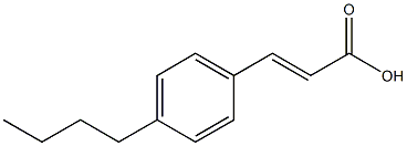 (E)-3-(4-butylphenyl)acrylic acid Struktur