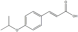 (E)-3-(4-isopropoxyphenyl)acrylic acid Struktur