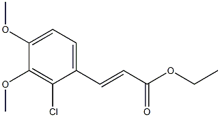 (E)-ethyl 3-(2-chloro-3,4-dimethoxyphenyl)acrylate Struktur