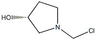 (R)-1-(chloromethyl)pyrrolidin-3-ol Struktur