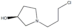 (S)-1-(3-chloropropyl)pyrrolidin-3-ol Struktur