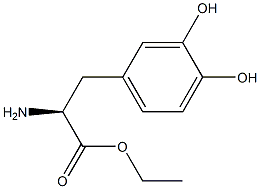 (S)-ethyl 2-amino-3-(3,4-dihydroxyphenyl)propanoate Struktur