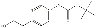 [6-(2-Hydroxy-ethyl)-pyridin-3-yl]-carbamic acid tert-butyl ester Struktur