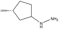 1-((3R)-3-methylcyclopentyl)hydrazine Struktur