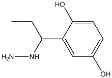 1-(1-(2,5-dihydroxyphenyl)propyl)hydrazine Struktur