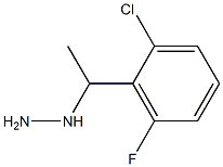 1-(1-(2-chloro-6-fluorophenyl)ethyl)hydrazine Struktur