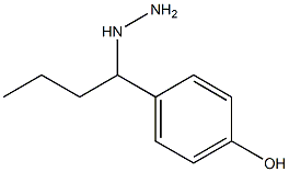 1-(1-(4-hydroxyphenyl)butyl)hydrazine Struktur