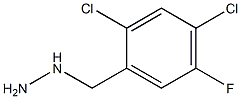 1-(2,4-dichloro-5-fluorobenzyl)hydrazine Struktur