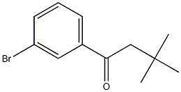 1-(3-bromophenyl)-3,3-dimethylbutan-1-one Struktur