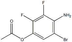 1-(4-Amino-5-bromo-2,3-difluoro-phenyl)-acetic acid Struktur