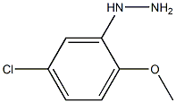 1-(5-chloro-2-methoxyphenyl)hydrazine Struktur