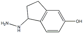 1-hydrazinyl-2,3-dihydro-1H-inden-5-ol Struktur