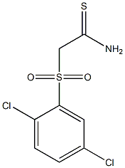 2-(2,5-dichlorophenylsulfonyl)ethanethioamide Struktur