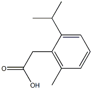 2-(2-isopropyl-6-methylphenyl)acetic acid Struktur