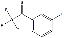 2,2,2-trifluoro-1-(3-fluorophenyl)ethanethione Struktur