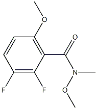 2,3-difluoro-N,6-dimethoxy-N-methylbenzamide Struktur