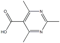 2,4,6-trimethylpyrimidine-5-carboxylic acid Struktur