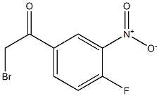 2-bromo-1-(4-fluoro-3-nitrophenyl)ethanone Struktur