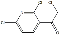 2-chloro-1-(2,6-dichloropyridin-3-yl)ethanone Struktur