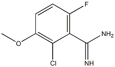 2-chloro-6-fluoro-3-methoxybenzamidine Struktur